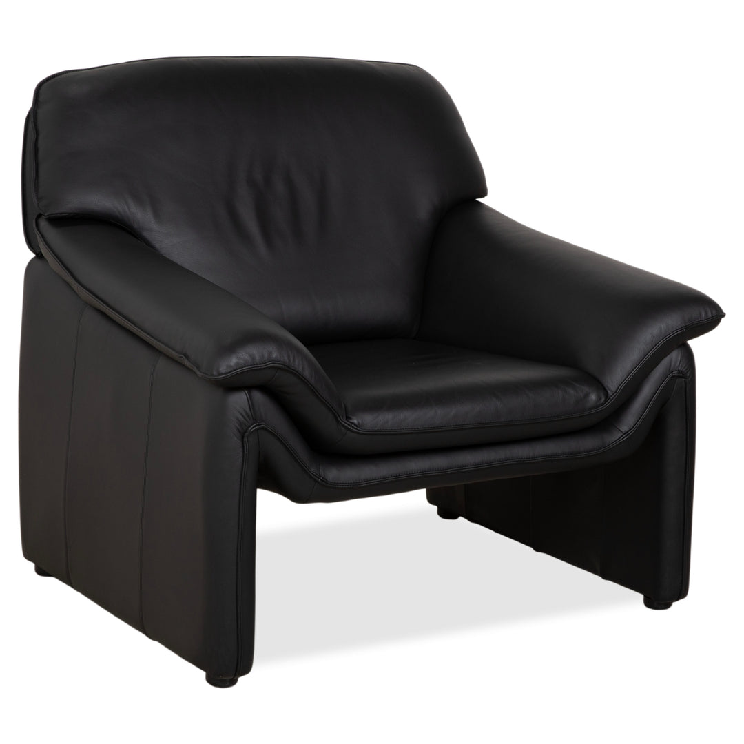 Laauser Atlanta Fauteuil En Cuir Noir