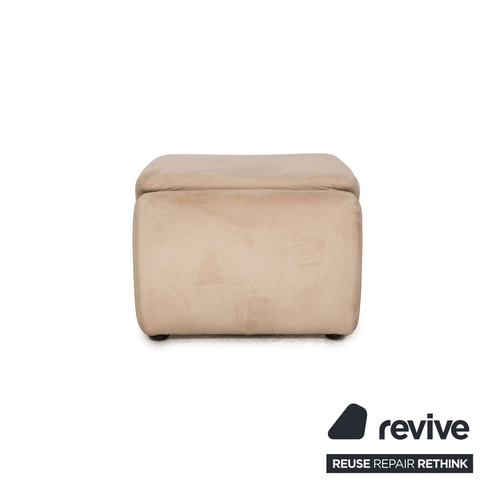 Laauser Stoff Hocker Beige
