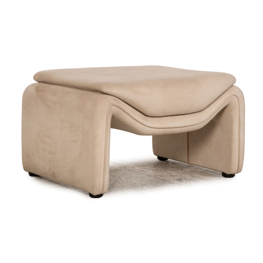 Laauser Stoff Hocker Beige
