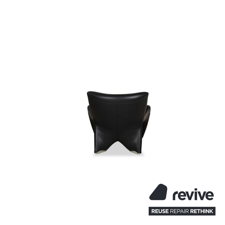 Leolux Echnaton Leder Sessel Schwarz