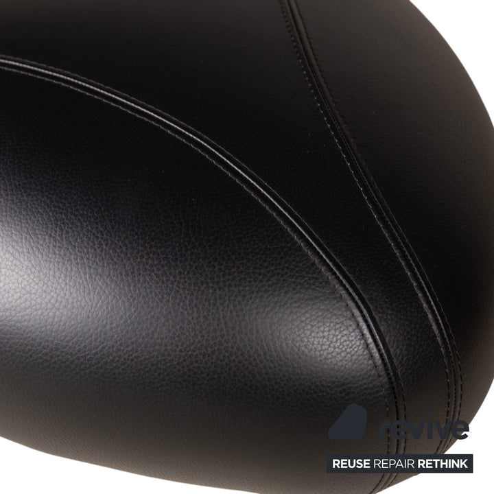 Leolux Leder Hocker Schwarz