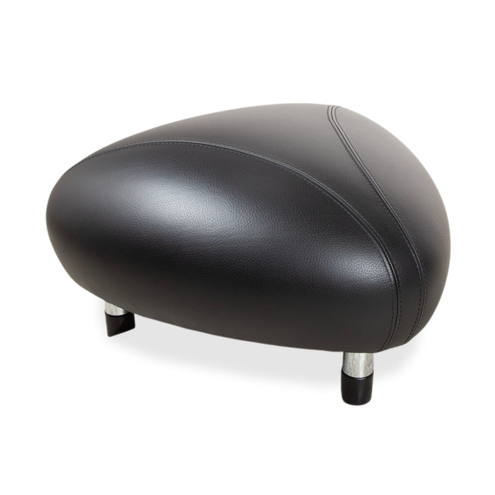 Leolux Leder Hocker Schwarz