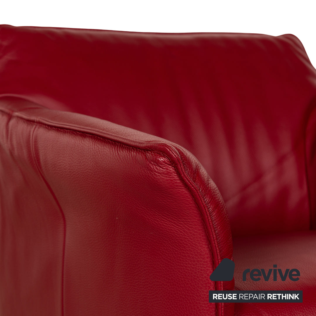 Leolux Mayon Leder Sessel Rot