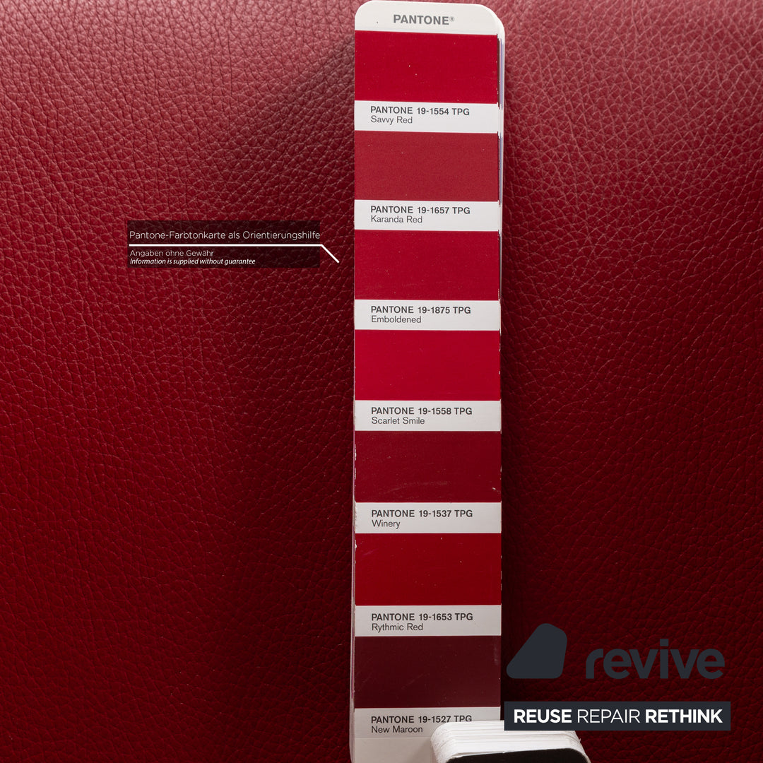 Leolux Mayon Leder Sessel Rot
