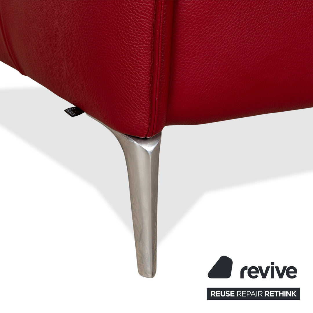 Leolux Mayon Leder Sessel Rot
