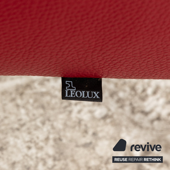 Leolux Mayon Leder Sessel Rot