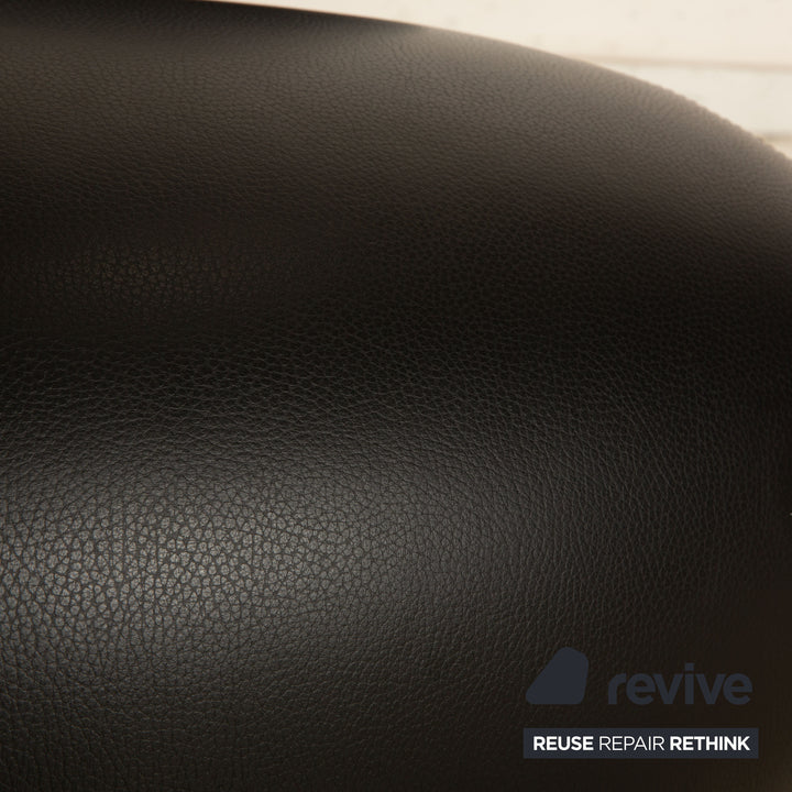 Leolux Pallone Pa Fauteuil En Cuir Noir