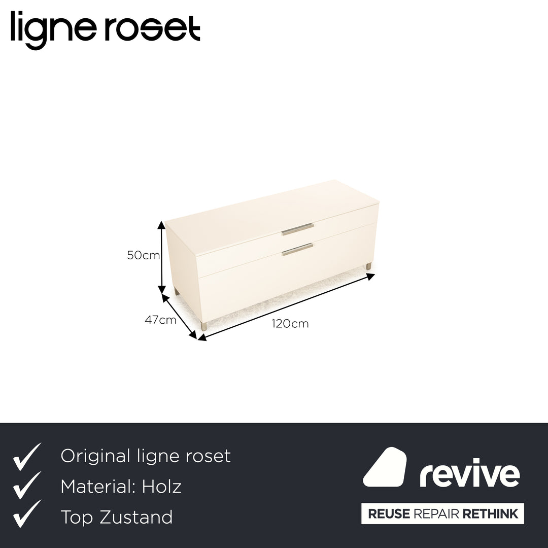 ligne roset Buffet en bois EVERYWHERE buffet bas blanc
