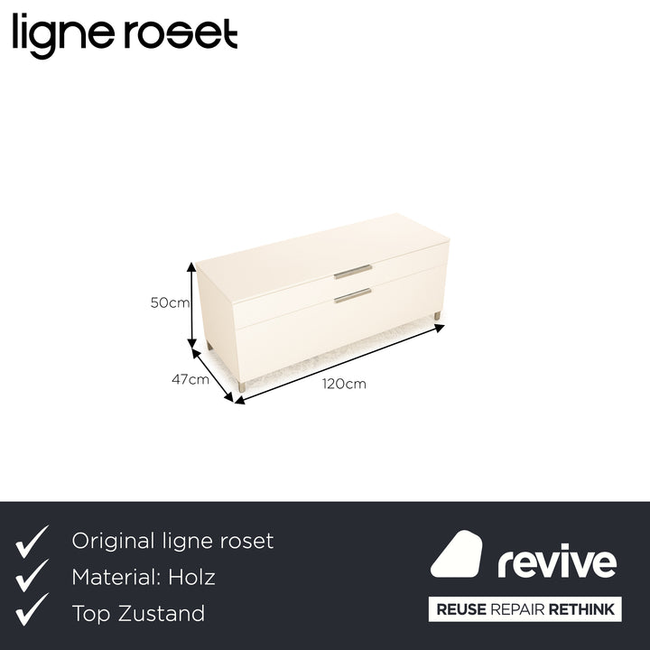 ligne roset Buffet en bois EVERYWHERE buffet bas blanc