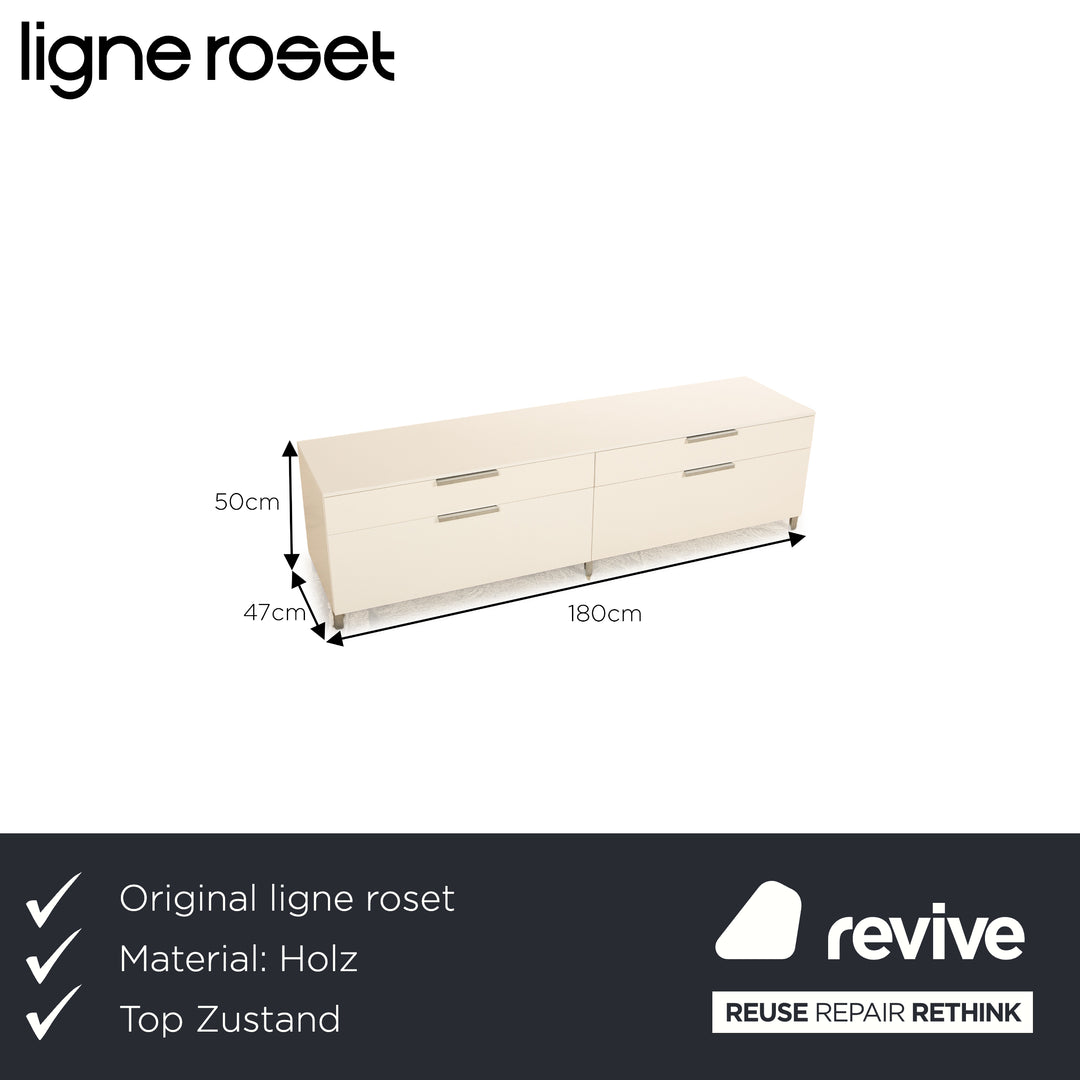 ligne roset EVERYWHERE Holz Sideboard Weiß Phonomöbel TV Board Lowboard