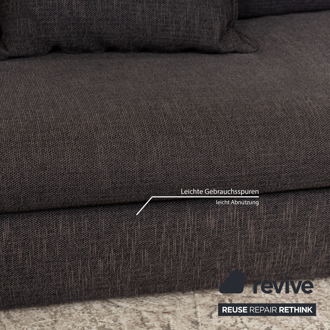 ligne roset Exclusif Stoff Ecksofa Recamiere Links Grau Sofa Couch