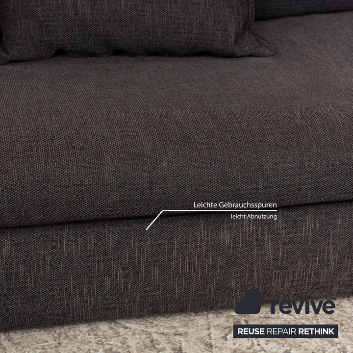ligne roset Exclusif Stoff Ecksofa Recamiere Links Grau Sofa Couch