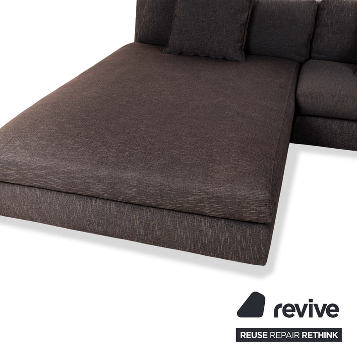 ligne roset Exclusif Stoff Ecksofa Recamiere Links Grau Sofa Couch