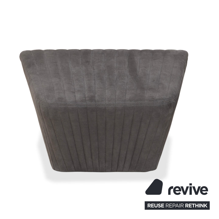 ligne roset Facett Stoff Hocker Grau