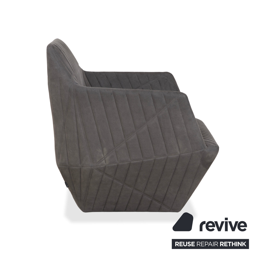 ligne roset Facett Stoff Sessel Grau