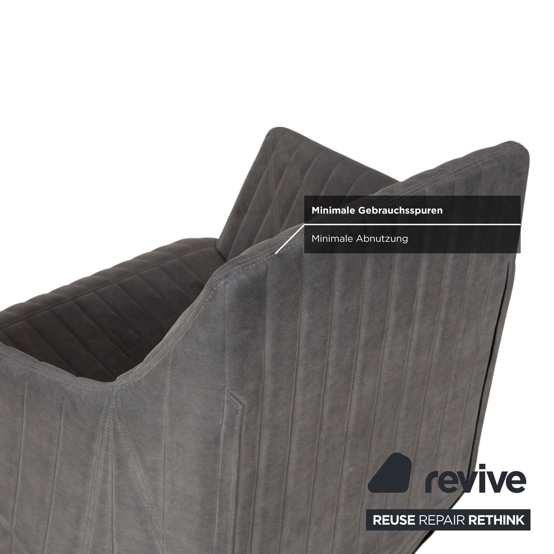 ligne roset Facett Stoff Sessel Grau