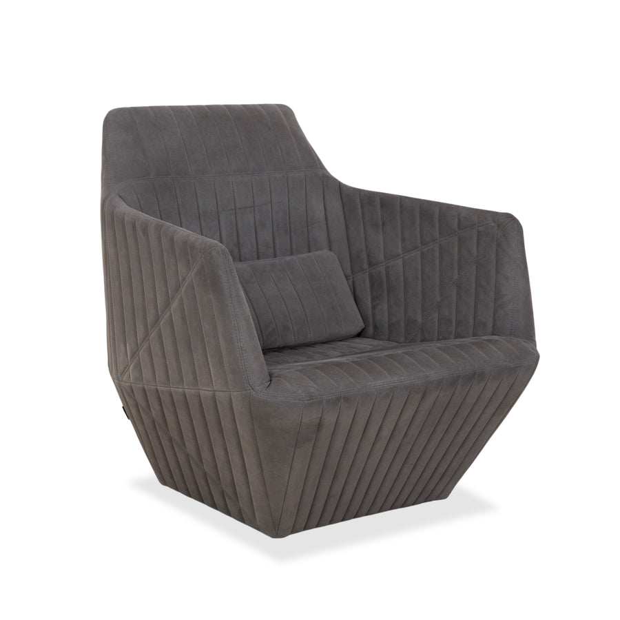 ligne roset facet fabric armchair gray