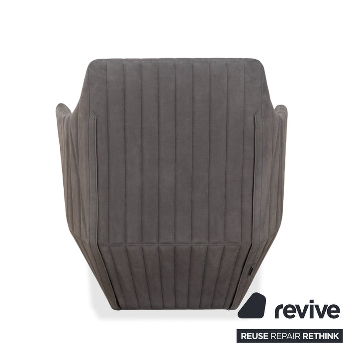 ligne roset Facett Stoff Sessel Hocker Grau