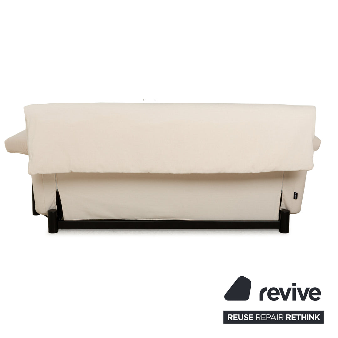 Ligne Roset Multy Three-Seater Armrests Fabric Cream White Black Red Manual Sleeping Function Sofa Bed New Upholstery