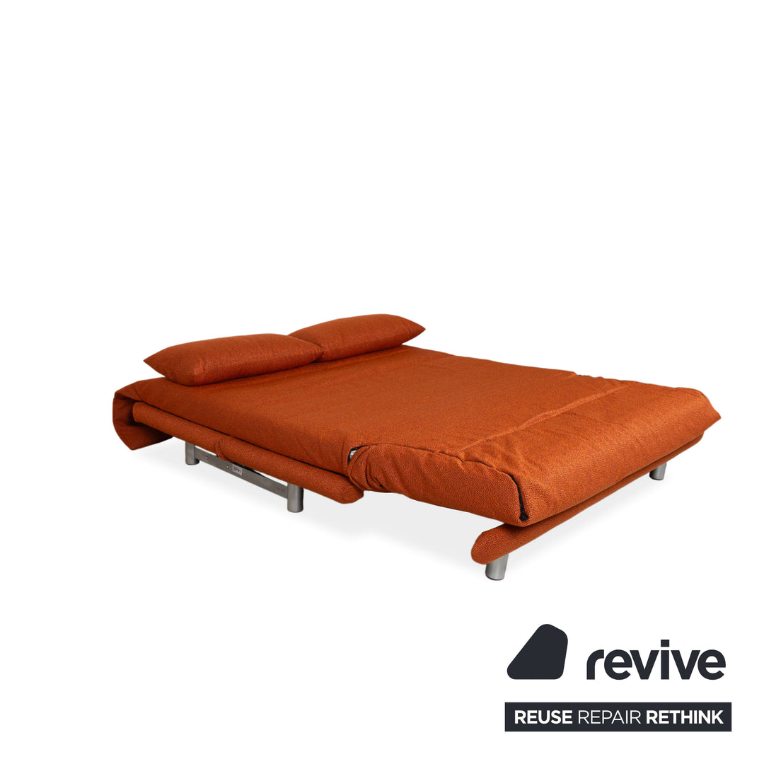 Canapé Ligne Roset Multy Tissu Trois Places Gris Fonction Couchage Manuelle Piétement Argent