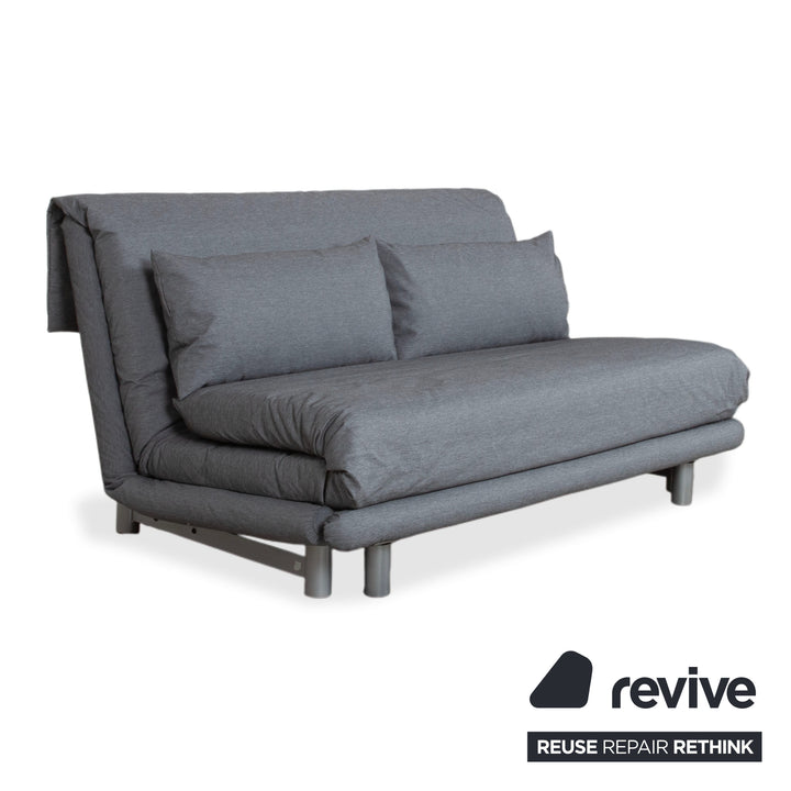 Ligne Roset Multy Stoff Dreisitzer Grau Sofa Couch Schlaffunktion