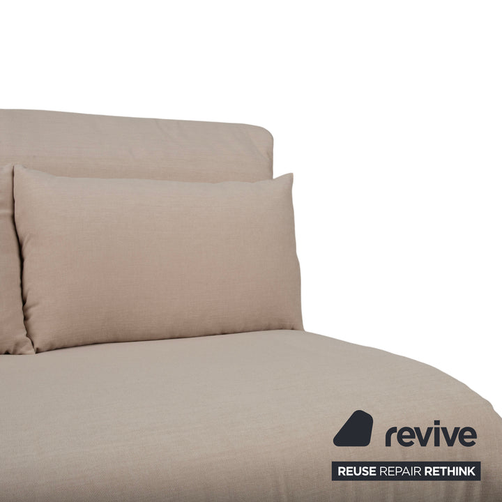 Ligne Roset Multy Zweisitzer Grau Creme MALOU 130