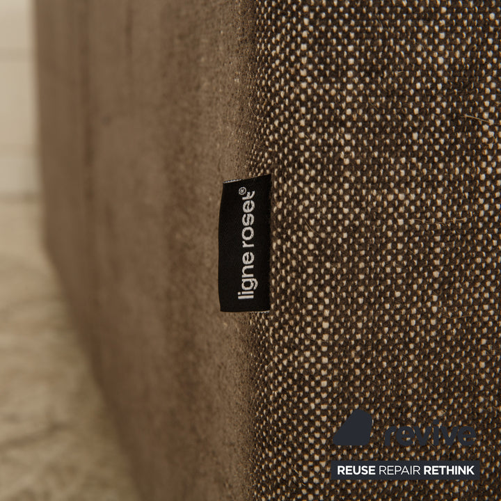 ligne roset Nomade Stoff Ecksofa Grau Braun Recamiere Rechts Sofa Couch