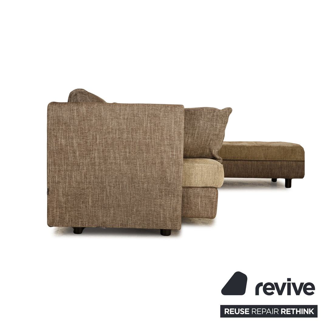 ligne roset Nomade Stoff Ecksofa Grau Braun Recamiere Rechts Sofa Couch