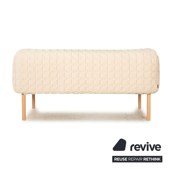Canapé 3 places en tissu Ruché ligne roset crème