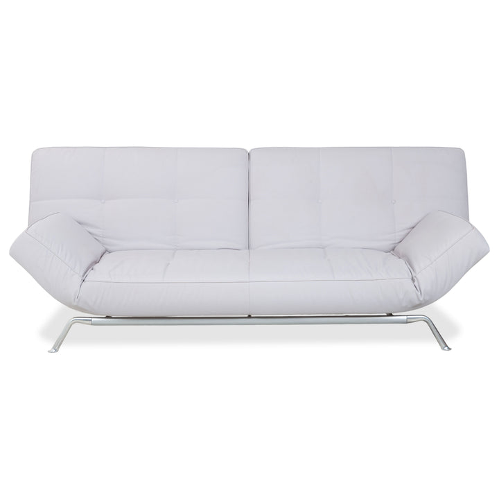 Ligne Roset Smala Three-Seater Fabric Sofa Light Grey Sofa Bed Manual Sleep Function
