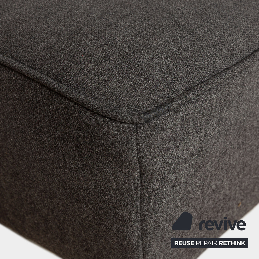 Ligne Roset Smala Stoff Hocker Grau
