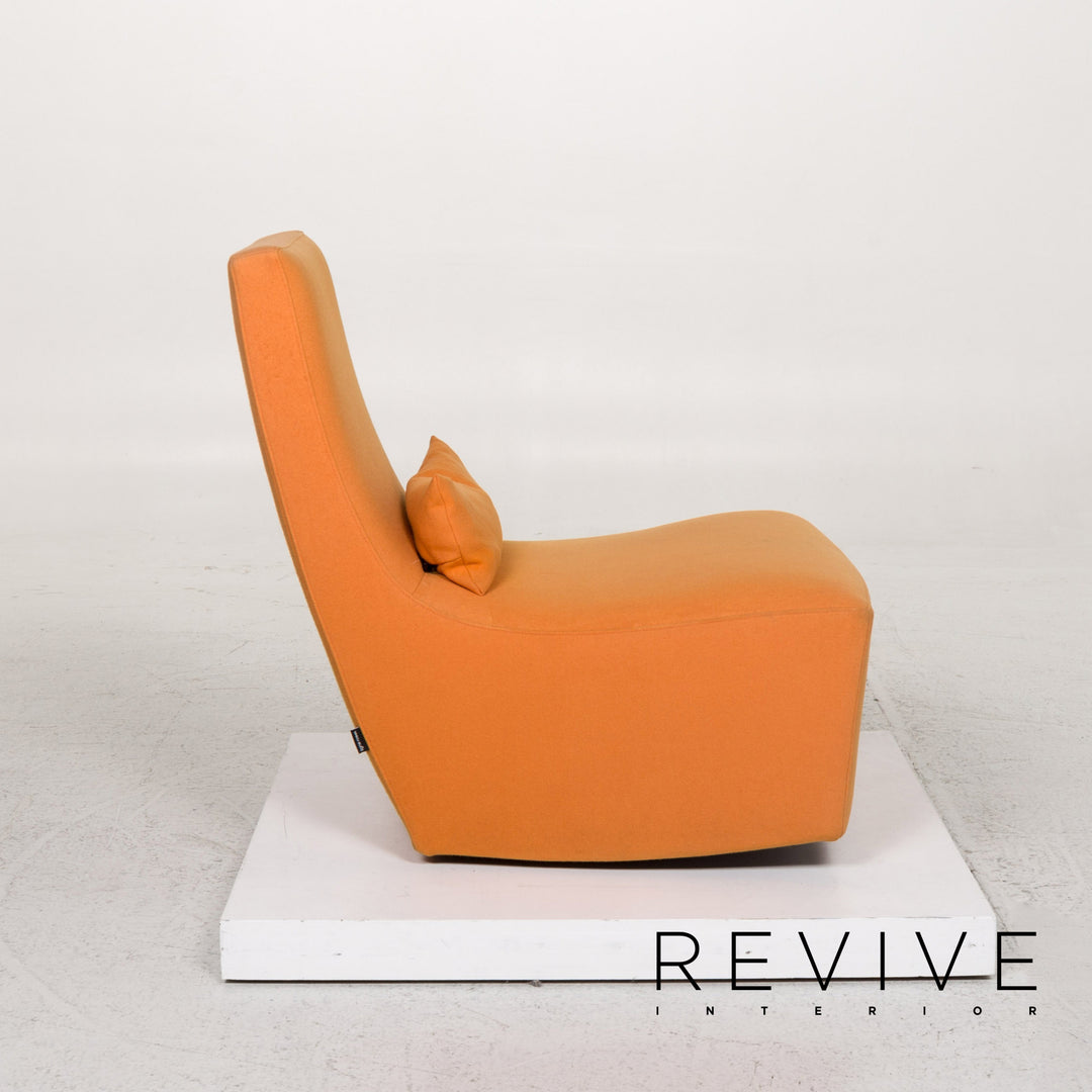 ligne roset Stoff Sessel inkl. Hocker Orange #13263