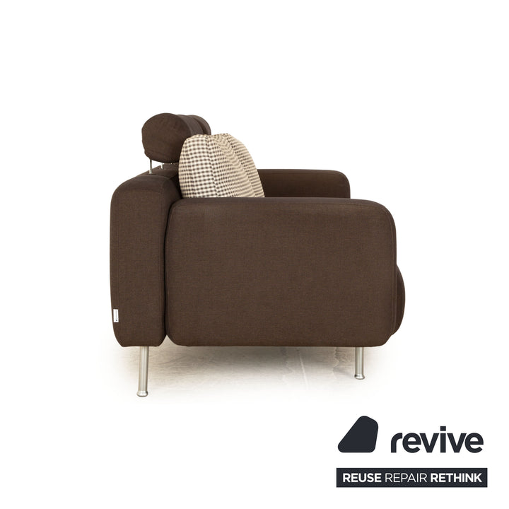 Canapé 2 places en tissu ligne roset gris