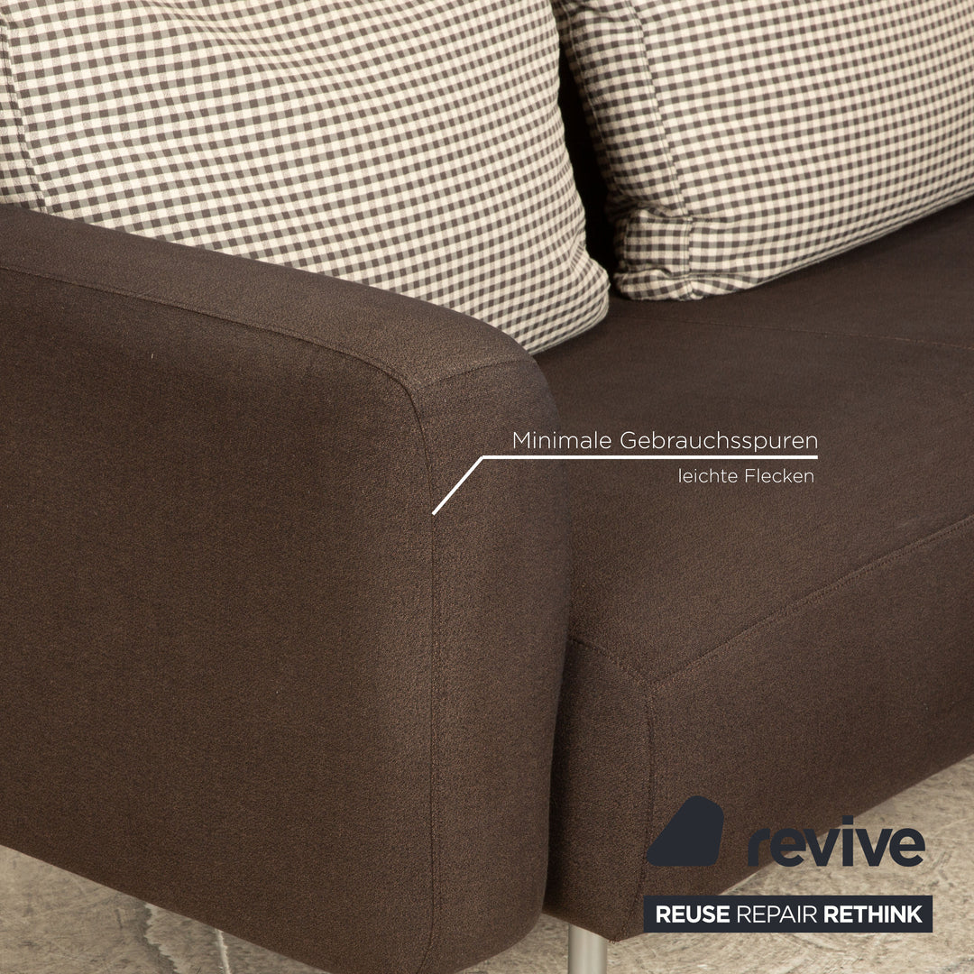 Canapé 2 places en tissu ligne roset gris