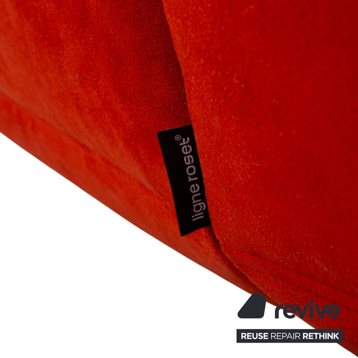 Ligne Roset Togo Stoff Alcantara Hocker Rot