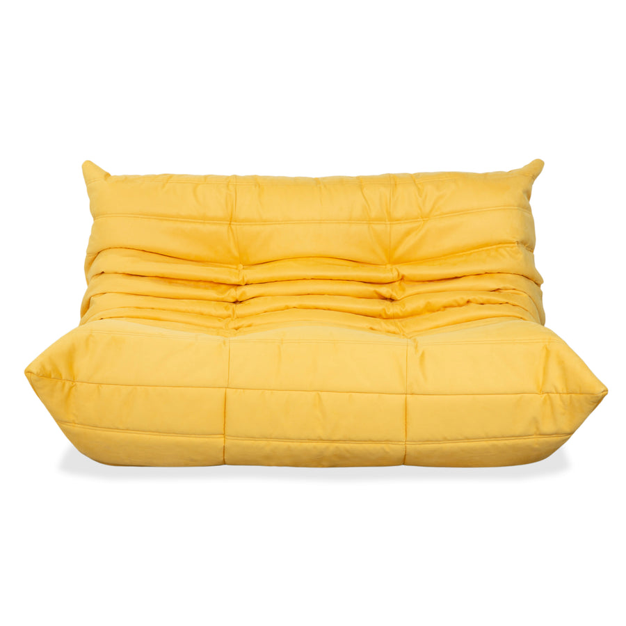 Ligne Roset Togo Zweisitzer Stoff Gelb Neubezug