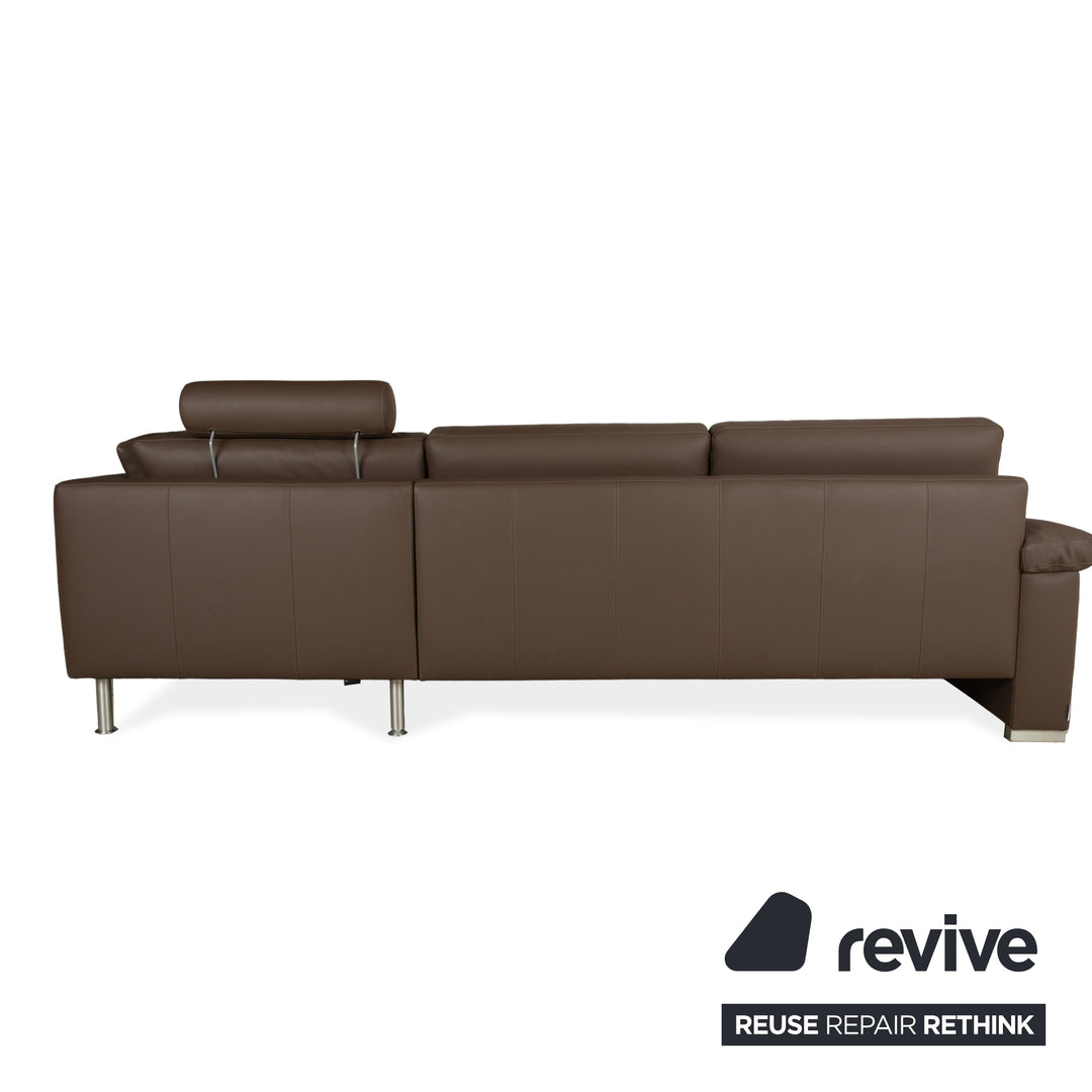 Machalke System Plus Leder Ecksofa Braun Sofa Couch