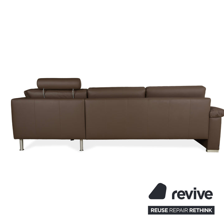 Machalke System Plus Leder Ecksofa Braun Sofa Couch