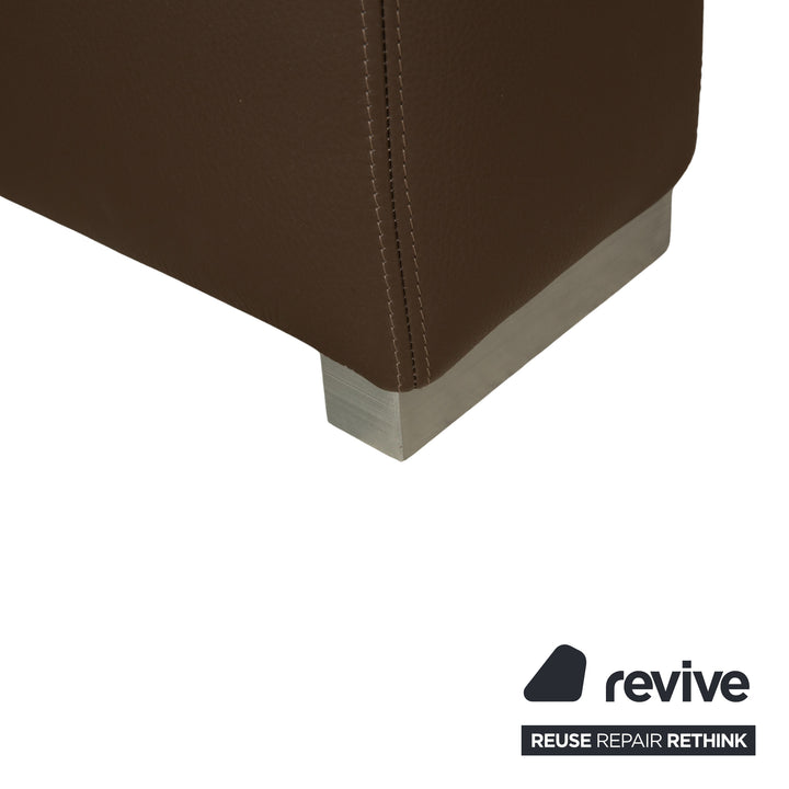 Machalke System Plus Leder Ecksofa Braun Sofa Couch