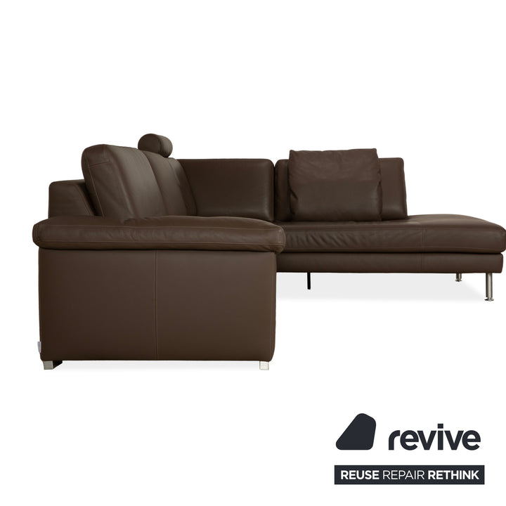Machalke System Plus Leder Ecksofa Braun Sofa Couch