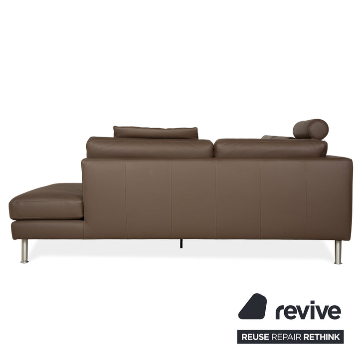 Machalke System Plus Leder Ecksofa Braun Sofa Couch