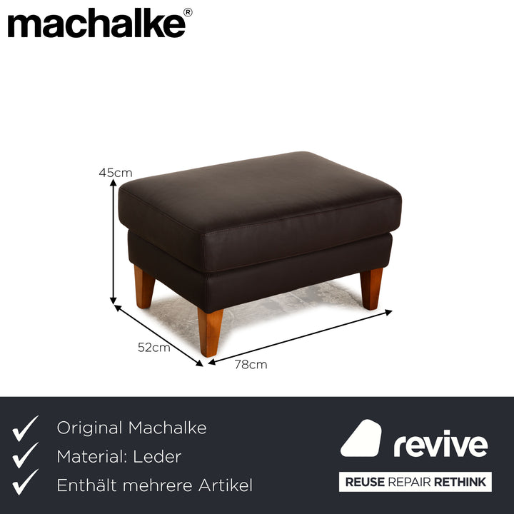 Machalke System Plus Ensemble de canapés en cuir Marron Tabouret de canapé d'angle