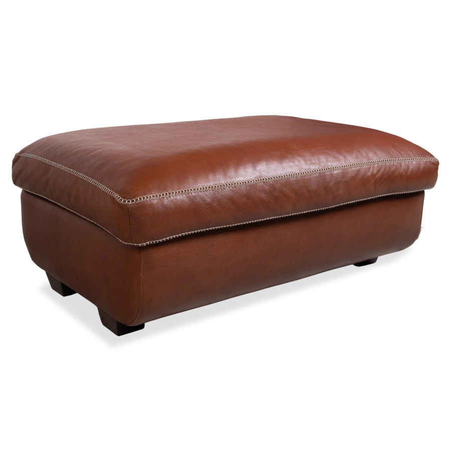 Machalke Valentino Leder Hocker Braun Cognac Kastanie