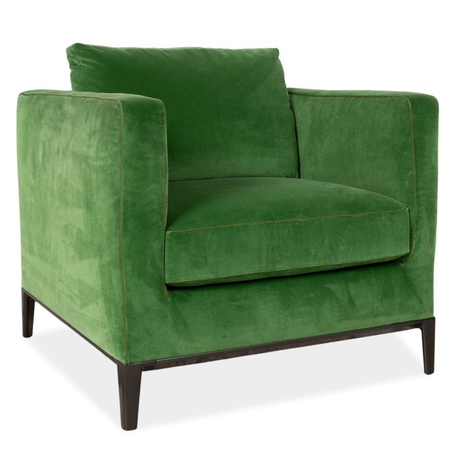 Maxalto by B&B Italia Lucrezia Soft Armchair Fabric Green Sam by Antonio Citterio