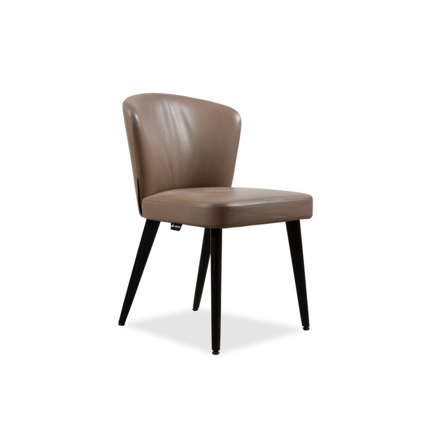 Minotti Aston Leder Stuhl Braun Kaffee Esszimmer