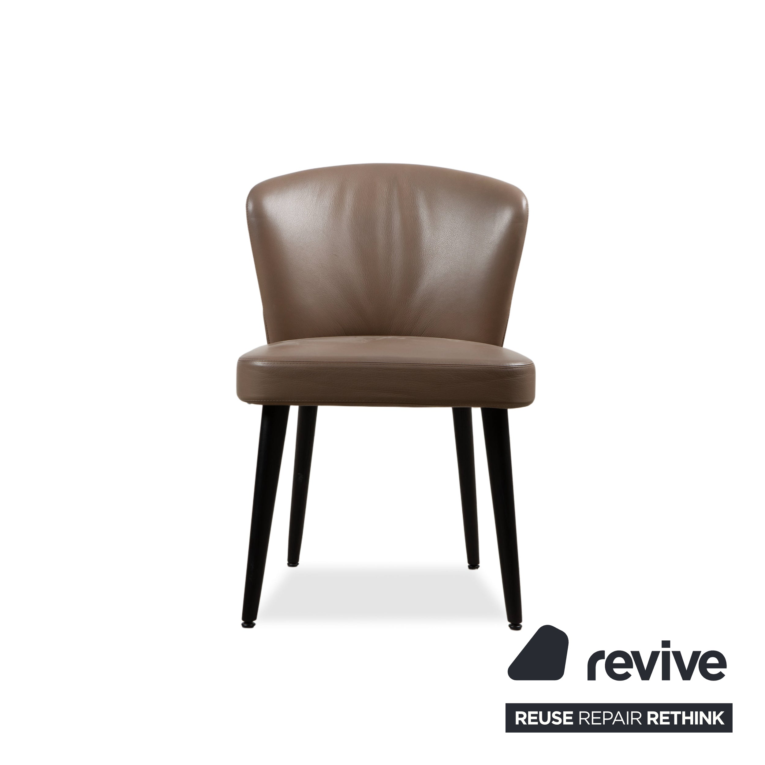 Minotti Aston Leder Stuhl Braun Kaffee Esszimmer