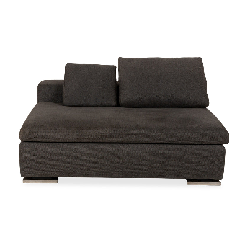 Minotti Moore Stoff Zweisitzer Grau Sofa Couch
