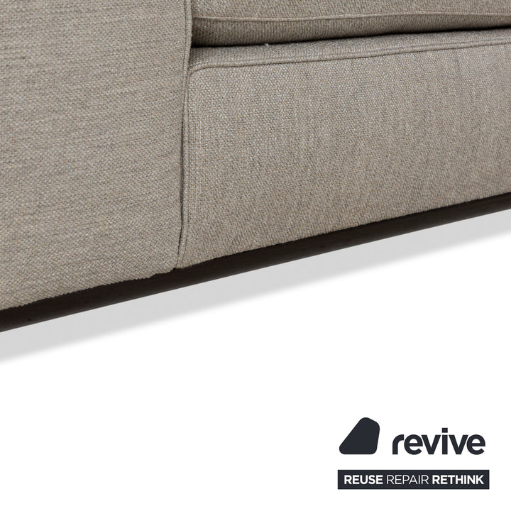 Canapé 3 places en tissu Minotti Powell gris