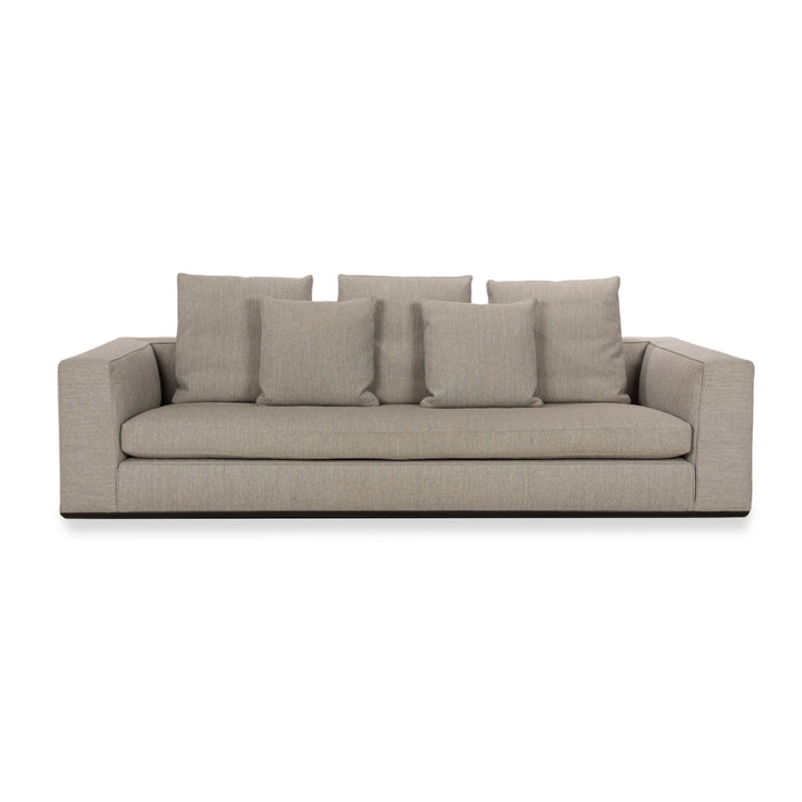 Canapé 3 places en tissu Minotti Powell gris
