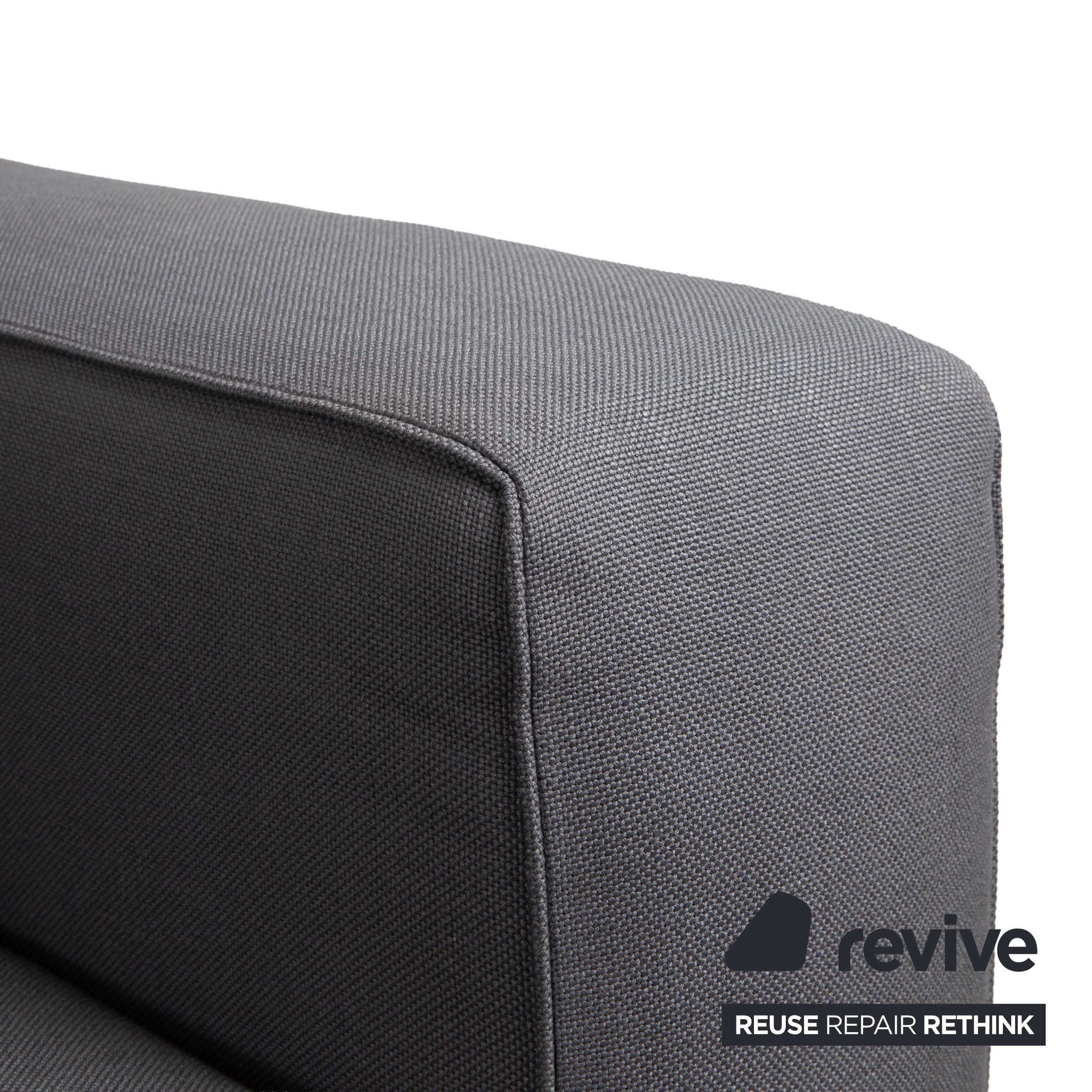 Minotti Stoff Ecksofa Grau Sofa Couch